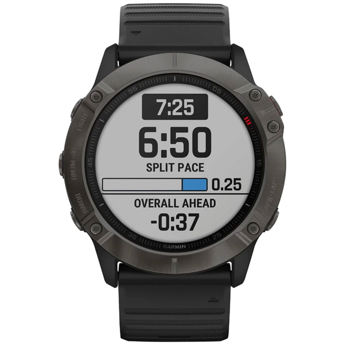 Garmin Fenix 6X Sapphire Smartwatch 51mm Polymer GPS (Black) - Refurbished