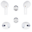Apple Airpod Pro Earbuds Outside Plastic Shell Cover Repair Replacement (White) - Parts