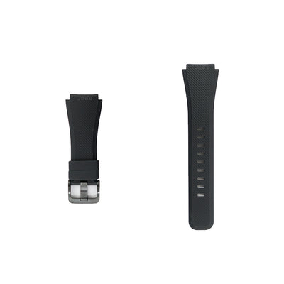 Samsung Gear S3 Classic Frontier Leather Silicone Wristband (Black) - Accessories