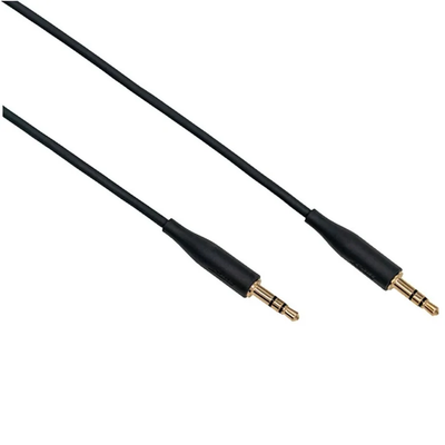 Genuine OEM Bose 3.5mm to 2.5mm audio cable 1M in black, compatible with any Bose headphone or device with a 2.5mm audio port including QC25, QC35 I, QC35 II, QC45, SoundLink, and SoundTrue