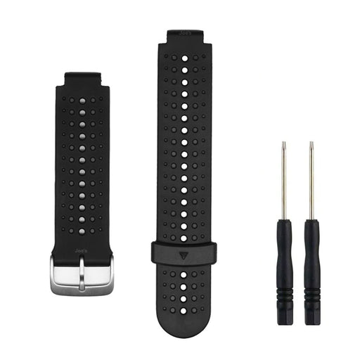 Garmin Forerunnner 220 230 235 620 630 735XT Silicone Wristband Band (Black) - Accessories