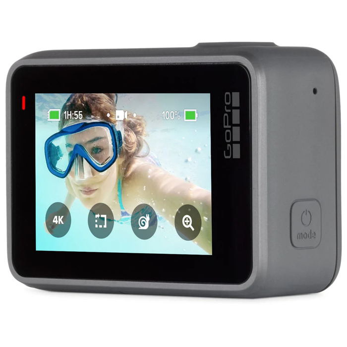 GoPro HERO7 4K Ultra HD Action Camcorder Camera (Silver) - Refurbished